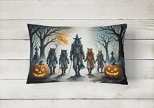 Load image into Gallery viewer, Werewolves Spooky Halloween Fabric Decorative Pillow