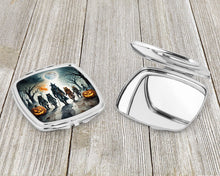 Load image into Gallery viewer, Werewolves Spooky Halloween Compact Mirror – Stylish Purse Mirror with Artistic Covers
