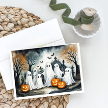 Load image into Gallery viewer, Ghosts Spooky Halloween Greeting Cards -  Blank Note Cards – 8-Pack of Artist-Designed Cards with Envelopes