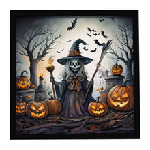 Load image into Gallery viewer, Witch Spooky Halloween Framed Metal Print