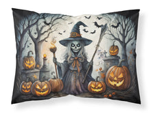 Load image into Gallery viewer, Witch Spooky Halloween Fabric Standard Pillowcase – Artistic Decorative Front, White Back