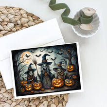 Load image into Gallery viewer, Witches Spooky Halloween Greeting Cards -  Blank Note Cards – 8-Pack of Artist-Designed Cards with Envelopes