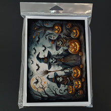 Load image into Gallery viewer, Witches Spooky Halloween Greeting Cards -  Blank Note Cards – 8-Pack of Artist-Designed Cards with Envelopes