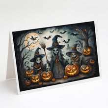 Load image into Gallery viewer, Witches Spooky Halloween Greeting Cards -  Blank Note Cards – 8-Pack of Artist-Designed Cards with Envelopes