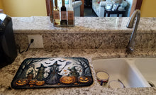 Load image into Gallery viewer, Witches Spooky Halloween Dish Drying Mat