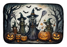 Load image into Gallery viewer, Witches Spooky Halloween Dish Drying Mat