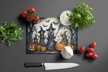 Load image into Gallery viewer, Witches Spooky Halloween Glass Cutting Boards – Durable, Decorative Kitchen Art Large
