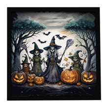 Load image into Gallery viewer, Witches Spooky Halloween Framed Metal Print