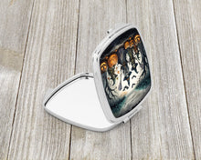 Load image into Gallery viewer, Witches Spooky Halloween Compact Mirror – Stylish Purse Mirror with Artistic Covers