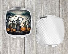 Load image into Gallery viewer, Witches Spooky Halloween Compact Mirror – Stylish Purse Mirror with Artistic Covers