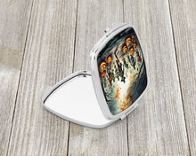 Load image into Gallery viewer, Zombies Spooky Halloween Compact Mirror – Stylish Purse Mirror with Artistic Covers