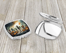 Load image into Gallery viewer, Zombies Spooky Halloween Compact Mirror – Stylish Purse Mirror with Artistic Covers