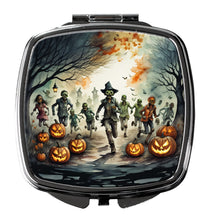 Load image into Gallery viewer, Zombies Spooky Halloween Compact Mirror – Stylish Purse Mirror with Artistic Covers
