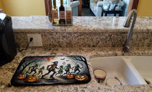 Load image into Gallery viewer, Zombies Spooky Halloween Dish Drying Mat