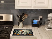 Load image into Gallery viewer, Zombies Spooky Halloween Glass Cutting Boards – Durable, Decorative Kitchen Art Large