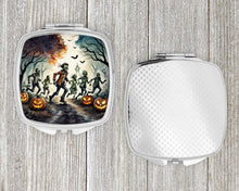 Load image into Gallery viewer, Zombies Spooky Halloween Compact Mirror – Stylish Purse Mirror with Artistic Covers