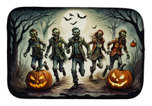 Load image into Gallery viewer, Zombies Spooky Halloween Dish Drying Mat