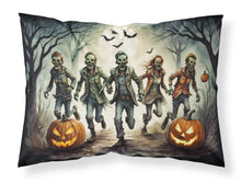Load image into Gallery viewer, Zombies Spooky Halloween Fabric Standard Pillowcase – Artistic Decorative Front, White Back