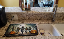 Load image into Gallery viewer, Zombies Spooky Halloween Dish Drying Mat
