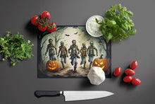 Load image into Gallery viewer, Zombies Spooky Halloween Glass Cutting Boards – Durable, Decorative Kitchen Art Large