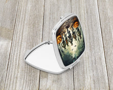 Load image into Gallery viewer, Zombies Spooky Halloween Compact Mirror – Stylish Purse Mirror with Artistic Covers