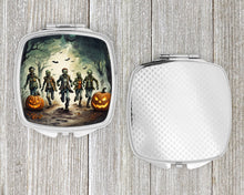 Load image into Gallery viewer, Zombies Spooky Halloween Compact Mirror – Stylish Purse Mirror with Artistic Covers