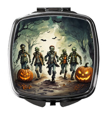 Load image into Gallery viewer, Zombies Spooky Halloween Compact Mirror – Stylish Purse Mirror with Artistic Covers