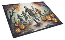 Load image into Gallery viewer, Zombies Spooky Halloween Glass Cutting Boards – Durable, Decorative Kitchen Art Large