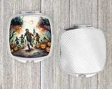 Load image into Gallery viewer, Zombies Spooky Halloween Compact Mirror – Stylish Purse Mirror with Artistic Covers