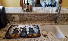 Load image into Gallery viewer, Witches Spooky Halloween Dish Drying Mat
