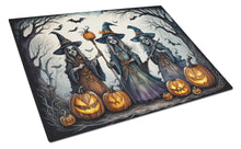 Load image into Gallery viewer, Witches Spooky Halloween Glass Cutting Boards – Durable, Decorative Kitchen Art Large