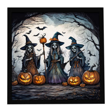Load image into Gallery viewer, Witches Spooky Halloween Framed Metal Print
