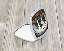 Load image into Gallery viewer, Witches Spooky Halloween Compact Mirror – Stylish Purse Mirror with Artistic Covers