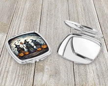 Load image into Gallery viewer, Witches Spooky Halloween Compact Mirror – Stylish Purse Mirror with Artistic Covers
