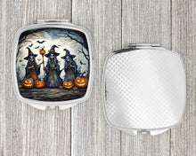 Load image into Gallery viewer, Witches Spooky Halloween Compact Mirror – Stylish Purse Mirror with Artistic Covers