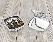 Load image into Gallery viewer, Witches Spooky Halloween Compact Mirror – Stylish Purse Mirror with Artistic Covers