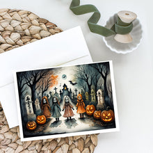 Load image into Gallery viewer, Creepy Dolls Spooky Halloween Greeting Cards -  Blank Note Cards – 8-Pack of Artist-Designed Cards with Envelopes
