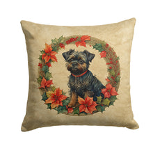 Load image into Gallery viewer, Affenpinscher Christmas Flowers Throw Pillow