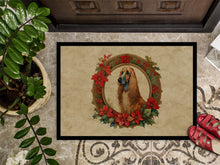 Load image into Gallery viewer, Afghan Hound Christmas Flowers Doormat-24x36 Indoor / Outdoor Rug | Made in USA