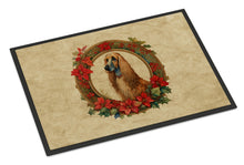Load image into Gallery viewer, Afghan Hound Christmas Flowers Doormat-24x36 Indoor / Outdoor Rug | Made in USA