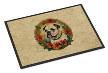 Load image into Gallery viewer, American Bulldog Christmas Flowers Doormat