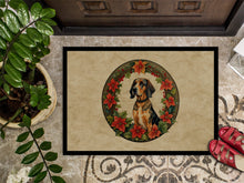 Load image into Gallery viewer, American English Coonhound Christmas Flowers Doormat-24x36 Indoor / Outdoor Rug | Made in USA