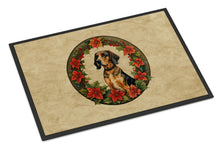 Load image into Gallery viewer, American English Coonhound Christmas Flowers Doormat-24x36 Indoor / Outdoor Rug | Made in USA