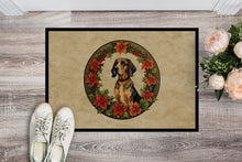 Load image into Gallery viewer, American English Coonhound Christmas Flowers Doormat