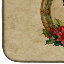 Load image into Gallery viewer, American Foxhound Christmas Flowers Dish Drying Mat