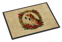 Load image into Gallery viewer, American Foxhound Christmas Flowers Doormat-24x36 Indoor / Outdoor Rug | Made in USA