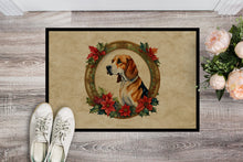 Load image into Gallery viewer, American Foxhound Christmas Flowers Doormat
