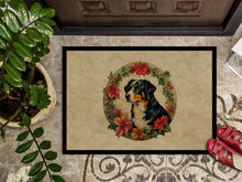 Load image into Gallery viewer, Appenzeller Sennenhund Christmas Flowers Doormat-24x36 Indoor / Outdoor Rug | Made in USA