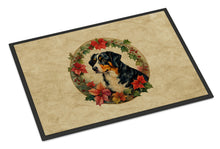 Load image into Gallery viewer, Appenzeller Sennenhund Christmas Flowers Doormat-24x36 Indoor / Outdoor Rug | Made in USA