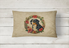 Load image into Gallery viewer, Appenzeller Sennenhund Christmas Flowers Throw Pillow